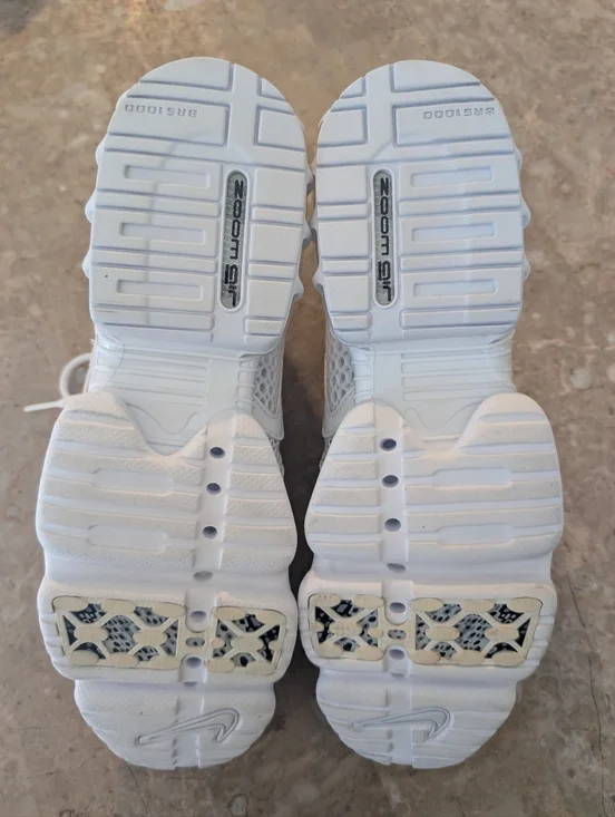 Nike Air Zoom Spiridion Cage 2 (2024) Triple White #CJ1288-100 Men Size 9 No Box - Picture 10 of 12